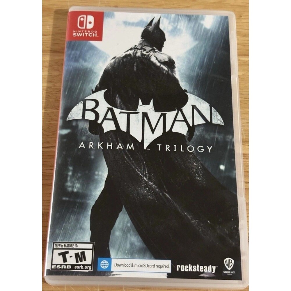BATMAN : Arkham Trilogy ~ Nintendo SWITCH Game w/Case EUC Perfect Gift FAST SHIP
